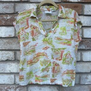 Cynthia Rowley Linen Top